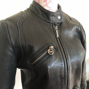 Adorable Michael Kors motorcycle leather jacket